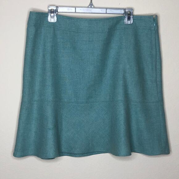 GAP Wool Blue Work Skirt Size 16 - Picture 4 of 9